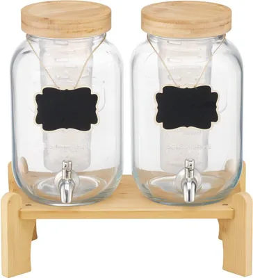Produktbild von Getränkespender 3,8 l Getränkespender für Partys Glas mit Ständer 2 Stück
