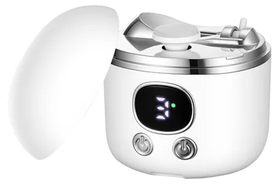 Produktbild von Elektrischer 3-in-1 Nagelknipser und Polierer mit LED-Licht, 2 Geschwindigkeiten, USB aufladbar