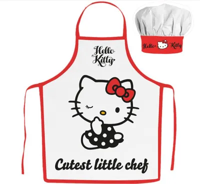 Zdjęcie produktu dla Fartuch dziecięcy z czapką kucharską Hello Kitty