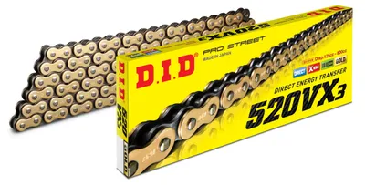 Produktbild von Antriebskette DID 520 VX3 G&B, Offen, 100 Glieder, Motorrad & Quad