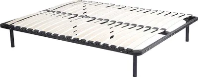 Produktbild von Lattenrost 160x200 cm - 2x19 Lattenroste - Mit Füßen - Schwarz - KALISTA by YSMÉE