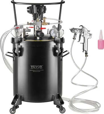 Zdjęcie produktu dla Zbiornik ciśnieniowy VEVOR do farby w sprayu, w pełni automatyczny zbiornik ciśnieniowy 30 l z funkcją mieszania, regulowane ciśnienie 70 psi, zbiornik ciśnieniowy na farbę z pistoletem natryskowym i wężami, do malowania
