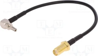Image de 1 adaptateur de câble, plage de température -40°C à 85°C, longueur 150 mm, connecteur CRC9, compatible avec les antennes GSM CRC9