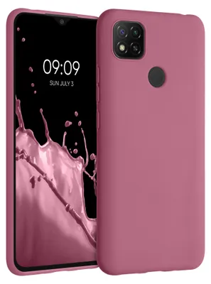 Produktbild von kwmobile Handyhülle für Xiaomi Redmi 9C Hülle - TPU Case - Kabelloses Laden - Schutzhülle Cover in Dark Rose