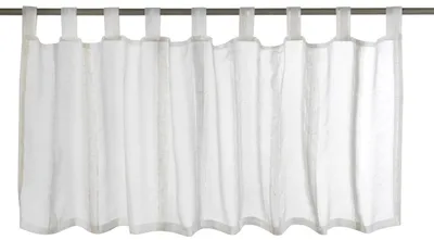 Immagine prodotto di Tenda da bistrot con passanti Casa 09 beige trasparente 48x140 cm tenda per finestra da cucina con schermo per la privacy
