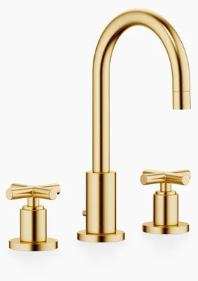 Immagine prodotto di Dornbracht TARA Mélangeur de lavabo à trois trous avec garniture d'écoulement, saillie 135mm, 20710892-28, 20710892-28