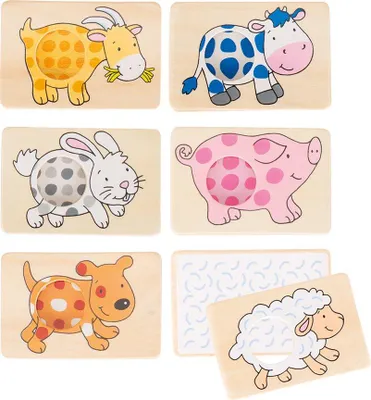 Produktbild von Goki Memory Spiel Tiere - Lernspiel Karten für Kinder