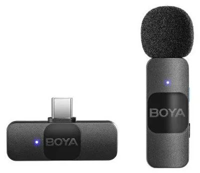 Produktbild von BOYA BY-V10 (V2.0), Aufsteckbares Mikrofon, 20 - 16000 Hz, 80 dB, Kabellos, USB, 100 m