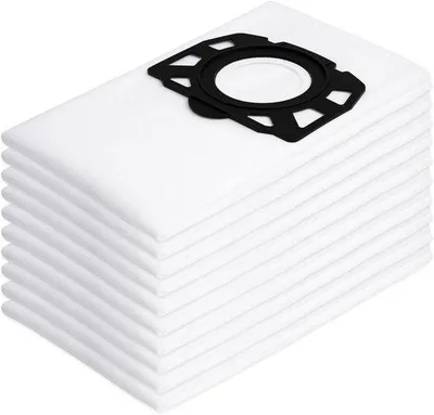 Image de 10 sacs pour aspirateurs Kärcher modèles WD4, WD5, WD6, MV4, MV5, MV6 - Sacs pour aspirateurs - Sacs pour aspirateurs