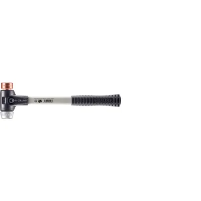 Produktbild von HALDER SIMPLEX Schonhammer Ø 30 mm Kupfer / Weichmetall mit verstärkem Tempergussgehäuse und Fiberglasstiel