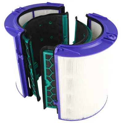 Produktbild von 2-tlg. HEPA Filter-Set kompatibel mit Dyson Pure Cool DP05, Purifier Cool TP12, ersetzt Dyson 968707-04, 969048-03