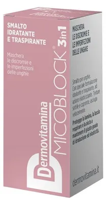 Immagine prodotto di Dermovitamina Micoblock 3 In 1 Smalto Idratante E Traspirante Nude 5 Ml