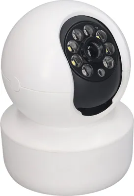 Imagen del producto de Cámara de seguridad HD con visión nocturna, resolución 1080p, inteligente, con giro y zoom (PTZ), comunicación de voz bidireccional y conexión Wi-Fi. Cámara de vigilancia