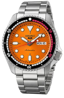 Produktbild von Seiko 5 Sports 55th Anniversary Automatik Herrenuhr Orange SRPK07K1