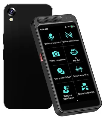 Image de Traducteur ZELURXX 4G, écran tactile 5 pouces, plus de 150 langues, mode en ligne et hors ligne, traduction de photos en temps réel, batterie 1500 mAh