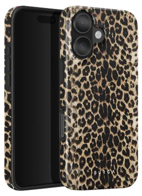 Produktbild von Burga, Stoßfeste Leopard Hülle für iPhone 16 Plus – Player, Schwarz