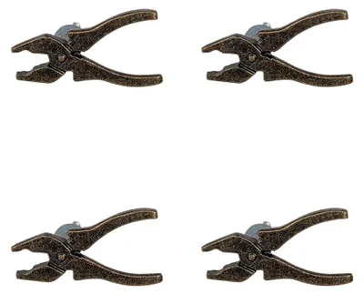 Immagine prodotto di Set di 4 pomelli per porte Clayre & Eef 6x3x3 cm Ferro marrone
