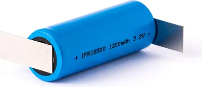 Obrázek produktu pro IFR 18500 1200mAh 3,2V LiFePo4 baterie plochý bez hlavy nechráněná 49x18,15mm s pájecím očkem Z