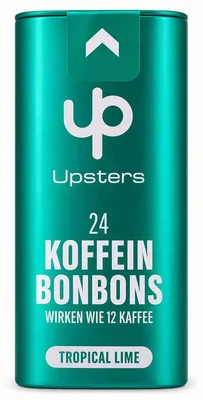 Produktbild von Upsters Koffein Bonbons Tropical Lime 24er