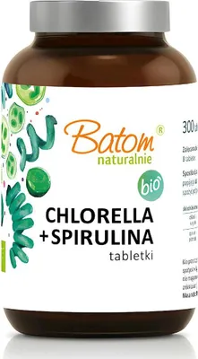 CHLORELLA + SPIRULINA BIO 240 TABLETEK - BATOM