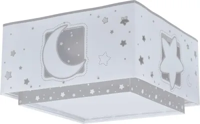 Productafbeelding van Vierkante plafondlamp Moonlight grijs