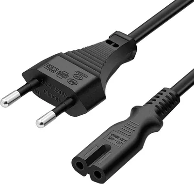 Image de Prise européenne 8 formes Fiche de raccordement Fiche de connexion Câble chargeur