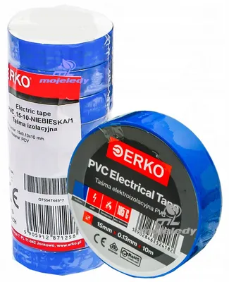 Produktbild von ERKO Isolierband Blau 15mm x 10m PVC 600V