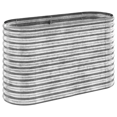 Obrázok produktu pre vidaXL Pozinkovaná oceľová vyvýšená posteľ 114x40x68 cm Silver