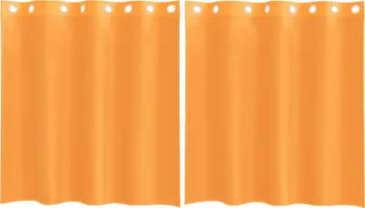 Obrázok produktu pre vidaXL Voálové záclony s očkami 2 ks. Oranžová 140x140 cm