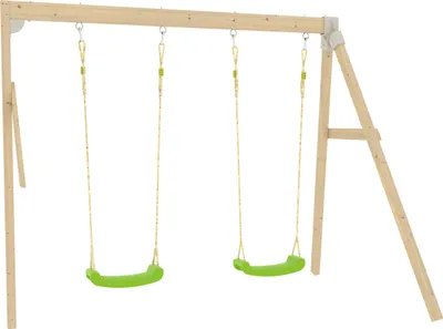Produktbild von Schaukelarm mit 2 Schaukeln für modulares Spielsystem  Braun