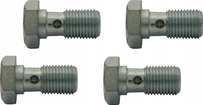 Obrázek produktu pro 4x Šroub průchozí - přepadový - banjo - pro očka M10x1 - pozinkovaný; SR-14