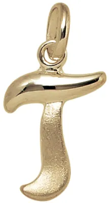 Produktbild von Anhänger Buchstabe T 375 Gold Gelbgold 14,9x10,1mm Halsschmuck Buchstabenanhänger