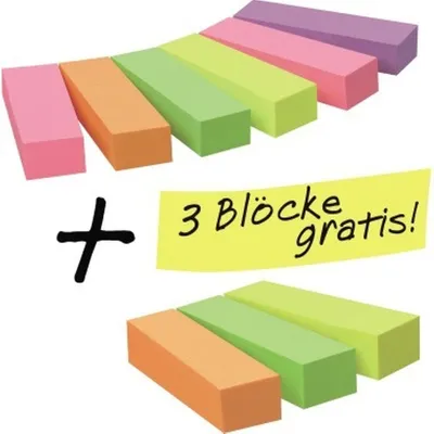 Produktbild von Post-it Haftstreifen Page Marker Promotionspack 670-6+3 9 St./Pack.