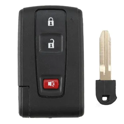 Produktbild von Autoschlüssel Gehäuse, 3 Tasten Autoschlüsselgehäuse, kompatibel mit Toyota Prius Smart Key, 3-Tasten - ohne Kofferraumtaste