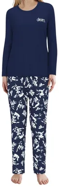 Image de Tom Tailor pyjama pantalon long sitia dark blue femmes