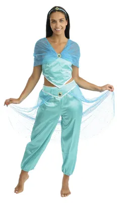 Kostüm Orientalische Prinzessin Damen Blau S/M