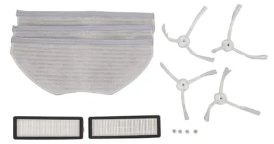 Produktbild von Bürstenaufsätze, Filter, Wischtücher – Set mit Ersatzteilen für den Roboter-Staubsauger, geeignet für Mijia STFCR01SZ, verhindert Verwicklungen