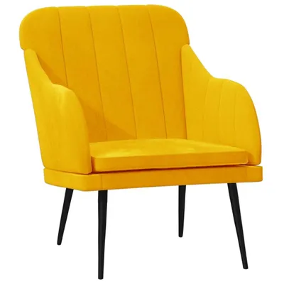Produktbild von Sessel Gelb 63x76x80 cm Samt