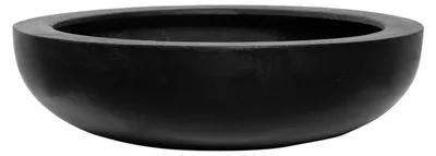 Produktbild von Pottery Pots - Blumentopf - Schwarz - D43 x H12 cm - Öffnung 41 cm
