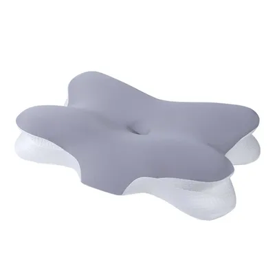 Produktbild von Nackenkissen Kopfkissen, Ergonomisches Kopfkissen, Memory Foam Kissen für Alle Schläfer, Grau