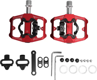 Obrázek produktu pro Dvojfunkční pedál na kolo, ploché klipsny, 3 utěsněná ložiska, MTB kolo pro SPDRed