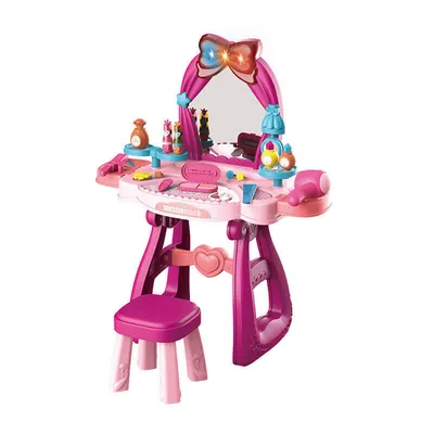 Obrázok produktu pre Baby Mix Detský toaletný stolík so stolickou ružová