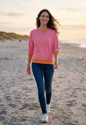 Produktbild von salzhaut Damen Shirt BESONNERS L, KI-generiertes Bild