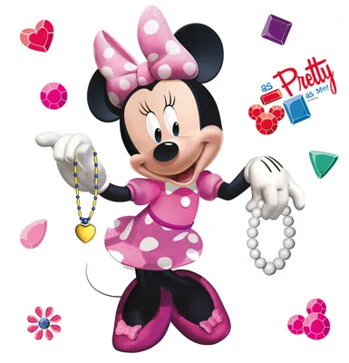 Immagine prodotto di Tatuaggio da parete Disney Minnie Mouse rosa - 600215 - 30 x 30 cm