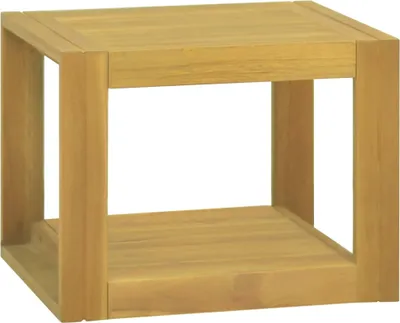 Image de The Living Store étagère de salle de bain murale 45x45x35 cm teck massif