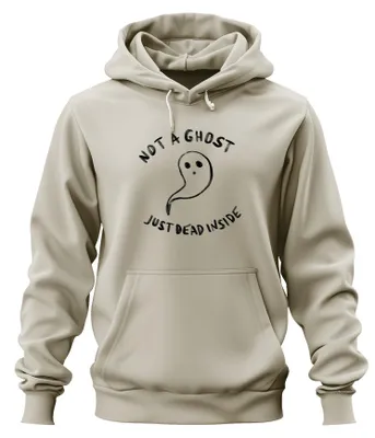 Immagine prodotto di Non un fantasma solo morto dentro Halloween gruselig sarkastisch emo Unisex Felpa con cappuccio Kapuzenpullover, Natur, 3XL