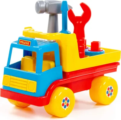 Immagine prodotto di Camion giocattolo con attrezzi (confezionato in scatola)