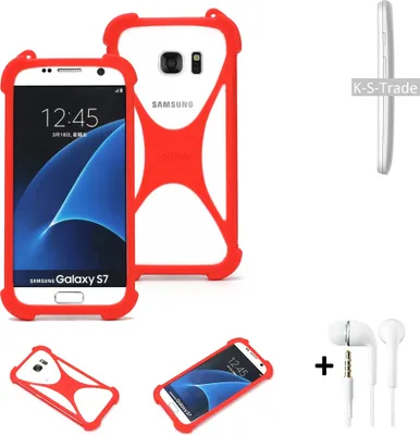 Produktbild von Handy-hülle + Kopfhörer kompatibel mit Motorola Moto E Schutz-hülle Bumper Silikon Schutz Hülle Cover Case Silikoncase Silikonbumper TPU Softcase