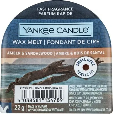 Zdjęcie produktu dla Yankee Candle Amber & Sandalwood 22 g