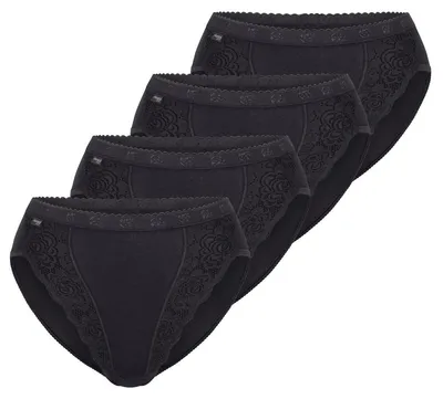 Produktbild von sloggi 4er Pack Chic Tai Slip Femininer Stil mit Spitzenakzenten, Perfekte Passform, Atmungsaktives Material